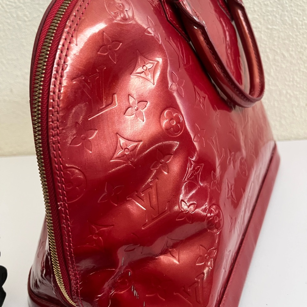 Louis Vuitton Glossy Red Satchel - Picture 3 of 14